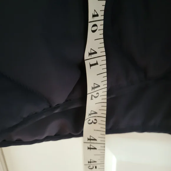 Summersalt Long Colorblock Eco Quilted Coat Midnight & Black Cherry 1XL - Picture 11 of 11